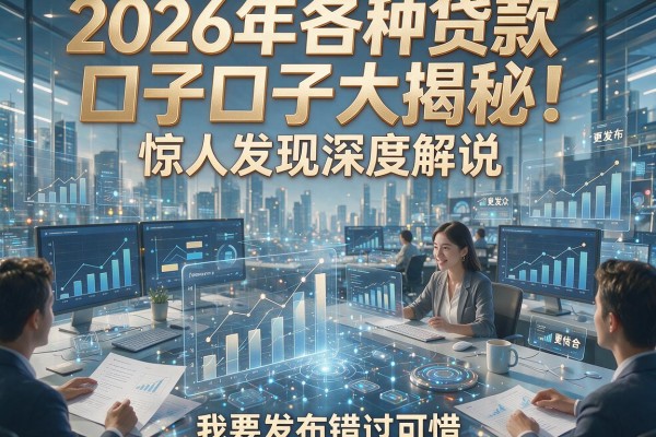 2026年各种贷款口子大揭秘！惊人发现深度解说，错过可惜！