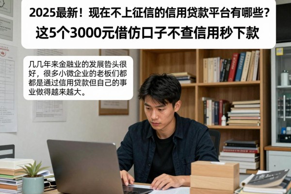 2025最新！现在不上征信的信用贷款平台有哪些？这5个3000元借款口子不查信用秒下款