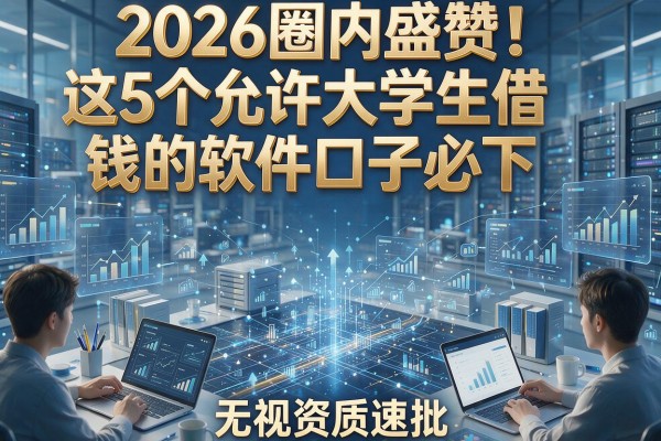 2026圈内盛赞!这5个允许大学生借钱的软件口子必下,无视资质速批