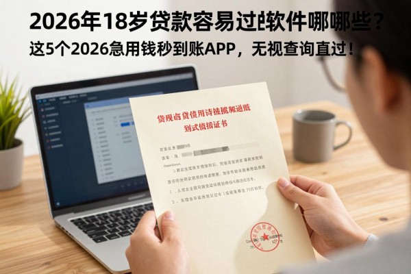 2026年18岁贷款容易过的软件有哪些？这5个2026急用钱秒到账APP，无视查询直接过！