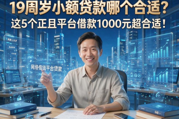 19周岁小额贷款哪个合适?这5个正规平台借款1000元超合适!