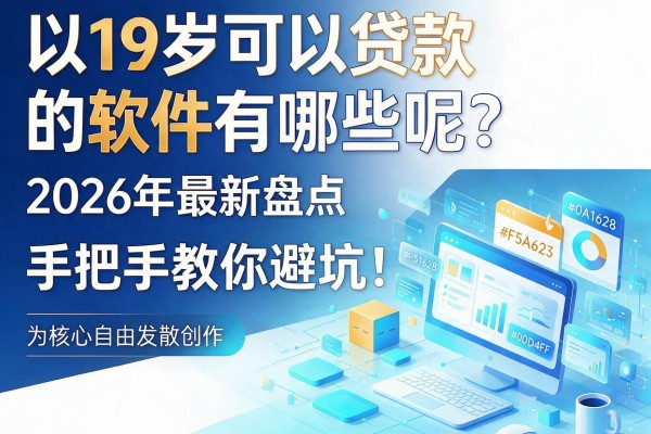 19岁可以贷款的软件有哪些呢?2026年最新盘点,手把手教你避坑!