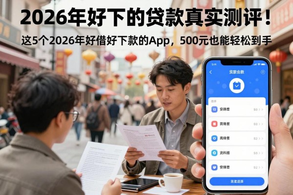 2026年好下的贷款真实测评！这5个2026年好借好下款的App，500元也能轻松到手