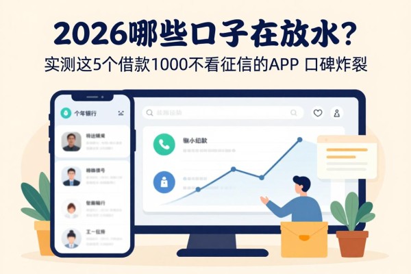 2026哪些口子在放水？实测这5个借款1000不看征信的APP，口碑炸裂！