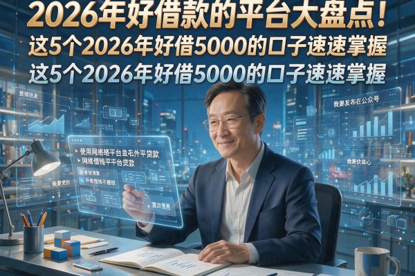 2026年好借款的平台大盘点！这5个2026年好借5000的口子速速掌握