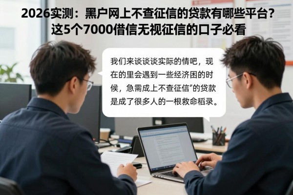 2026实测：黑户网上不查征信的贷款有哪些平台？这5个7000借款无视征信的口子必看