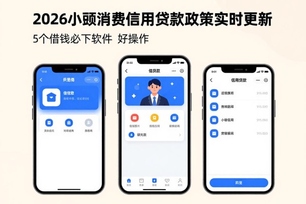 2026小额消费信用贷款政策实时更新！这5个借钱必下软件界面好操作，小额消费信用贷款首选