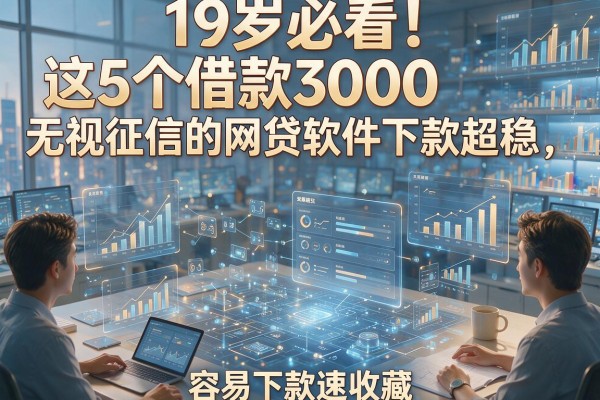 19岁必看!这5个借款3000无视征信的网贷软件下款超稳,容易下款速收藏
