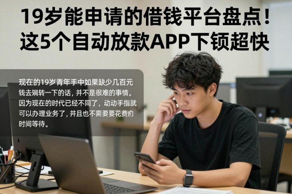 19岁能申请的借钱平台盘点!这5个自动放款APP下款超快