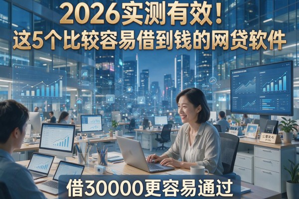 2026实测有效!这5个比较容易借到钱的网贷软件,借30000更容易通过