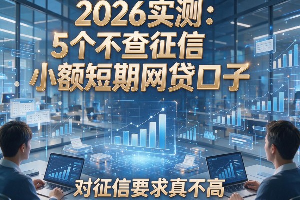 2026实测:5个不查征信小额短期网贷口子,对征信要求真不高