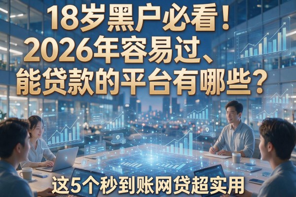 18岁黑户必看！2026年容易过、能贷款的平台有哪些？这5个秒到账网贷超实用