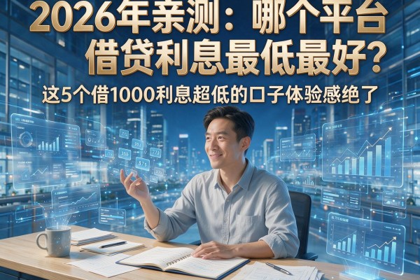 2026年亲测：哪个平台借贷利息最低最好？这5个借1000利息超低的口子体验感绝了