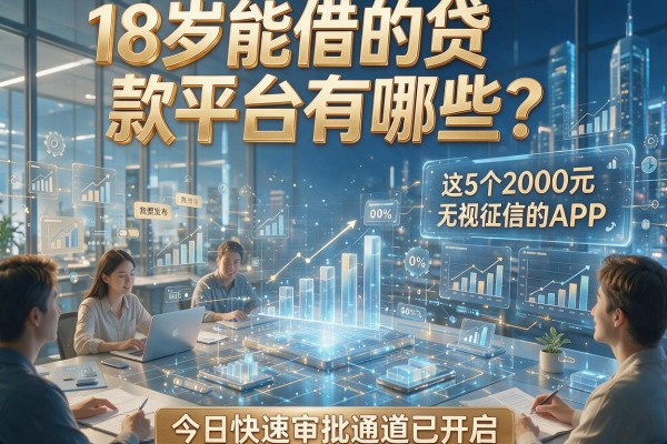 18岁能借的贷款平台有哪些?这5个2000元无视征信的APP,今日快速审批通道已开启!