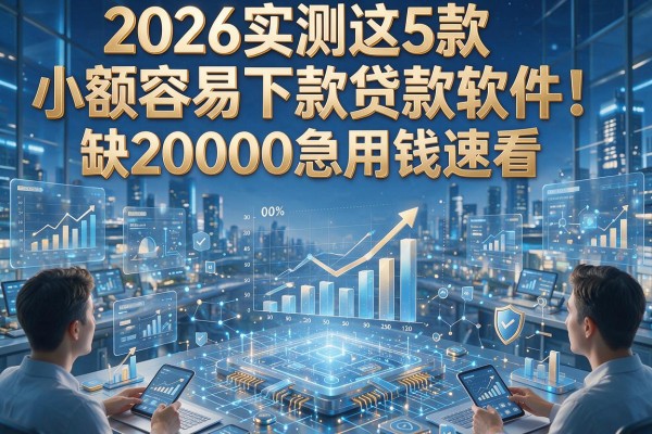 2026实测这5款小额容易下款贷款软件!缺20000急用钱速看