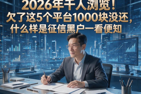 2026年千人浏览!欠了这5个平台1000块没还,什么样是征信黑户一看便知