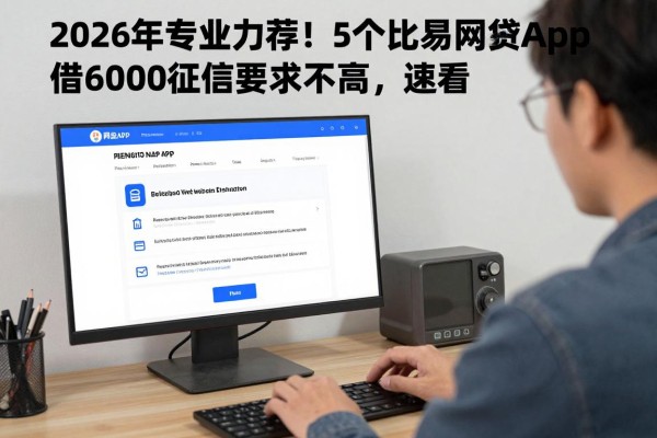 2026年专业力荐!5个比较容易网贷app,借6000征信要求不高,速看!