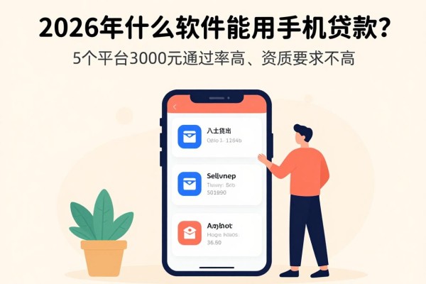 2026年什么软件能用手机贷款？这5个平台3000元借款通过率高、资质要求不高
