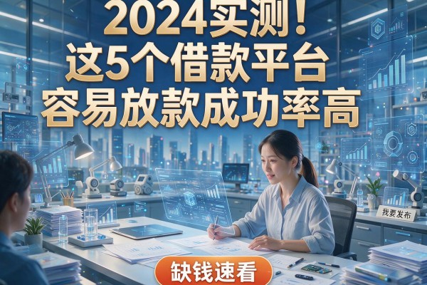 2024实测!这5个借款平台容易放款成功率高,缺钱速看!
