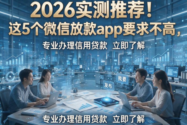 2026实测推荐！这5个微信放款app要求不高，专业办理信用贷款立即了解