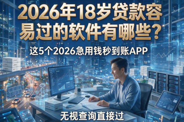 2026年18岁贷款容易过的软件有哪些？这5个2026急用钱秒到账APP，无视查询直接过！