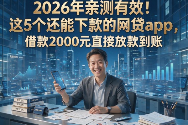 2026年亲测有效!这5个还能下款的网贷App,借款2000元直接放款到账
