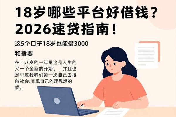 18岁哪些平台好借钱?2026速贷指南!这5个口子18岁也能借3000
