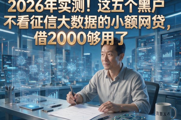 2026年实测!这五个黑户不看征信大数据的小额网贷,借2000够用了