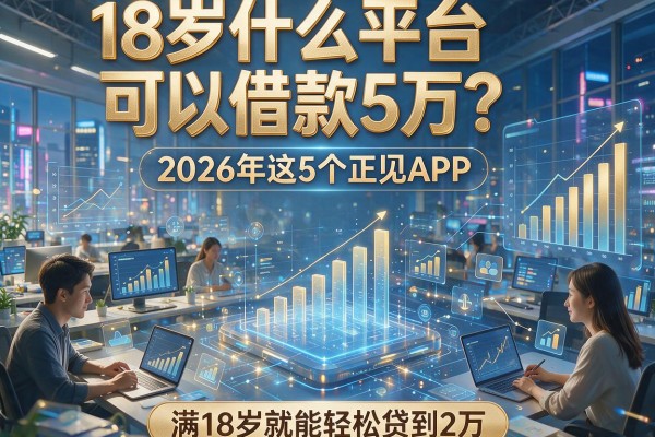 18岁什么平台可以借款5万？2026年这5个正规APP，满18岁就能轻松贷到2万！