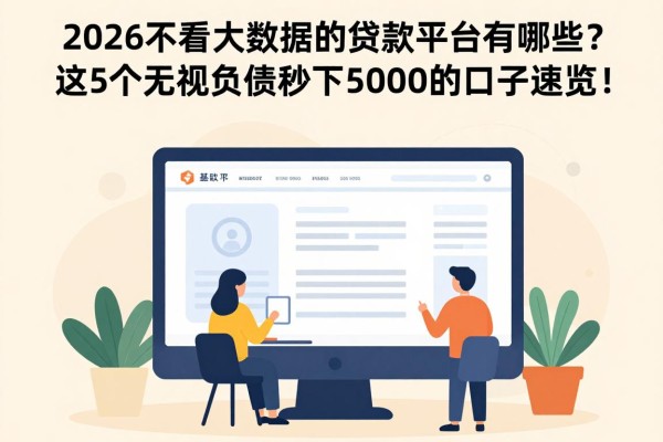 2026不看大数据的贷款平台有哪些?这5个无视负债秒下5000的口子速览!