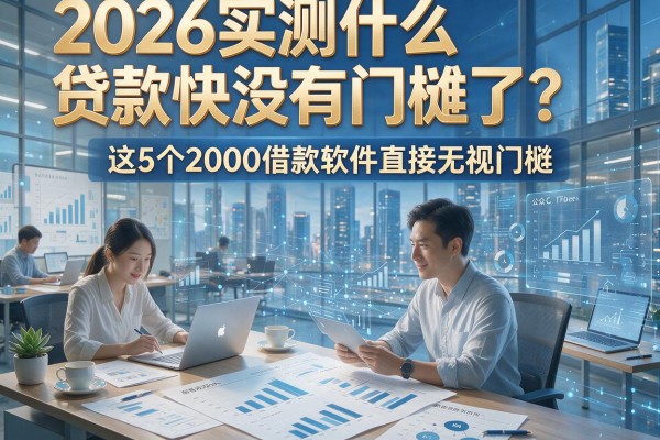 2026实测什么贷款快没有门槛了?这5个2000借款软件直接无视门槛
