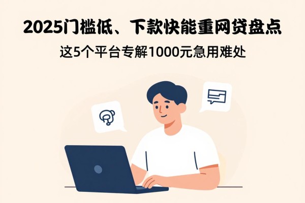 2025门槛低、下款快、能分期的网贷盘点:这5个平台专解1000元急用难处