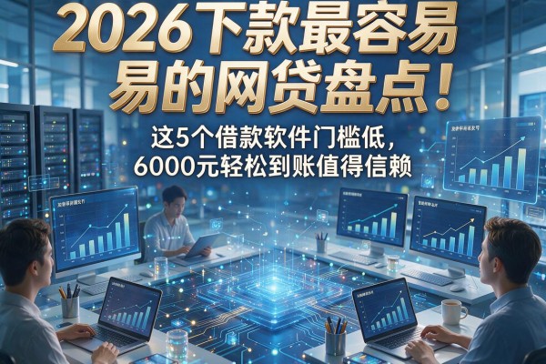 2026下款最容易的网贷盘点!这5个借款软件门槛低,6000元轻松到账值得信赖