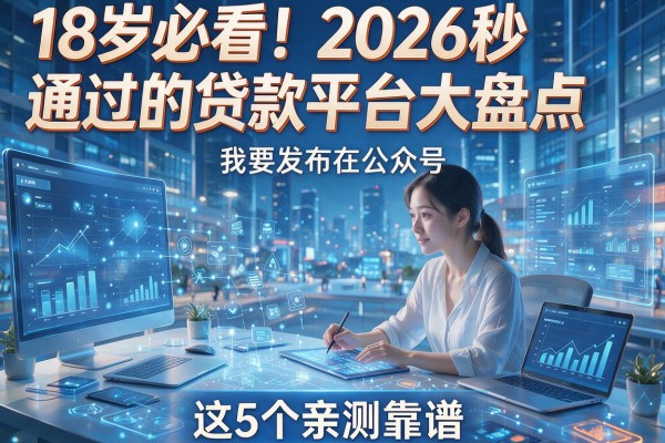 18岁必看!2026秒通过的贷款平台大盘点,这5个亲测靠谱