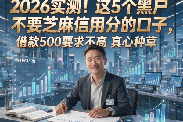2026实测！这5个黑户不要芝麻信用分的口子，借款500要求不高真心种草