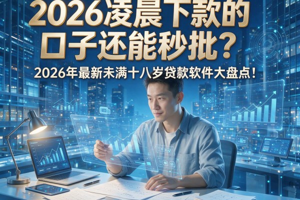 2026凌晨下款的口子还能秒批?2026年最新未满十八岁贷款软件大盘点!