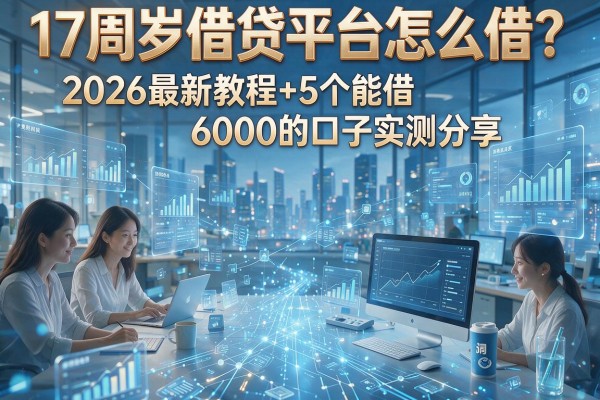 17周岁借贷平台怎么借?2026最新教程+5个能借6000的口子实测分享