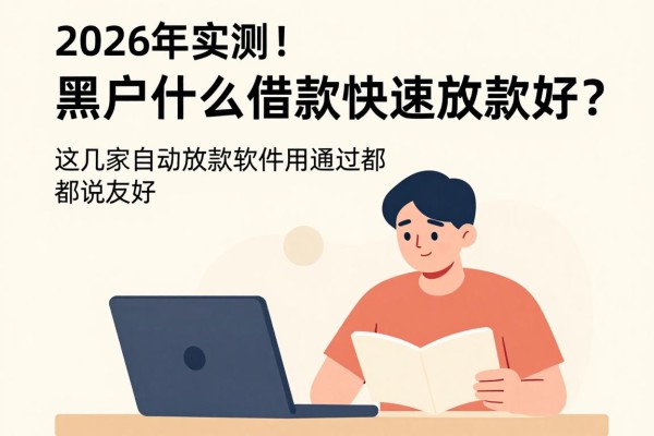 2026年实测！黑户什么借款快速放款好？这几家自动放款软件用过都说友好