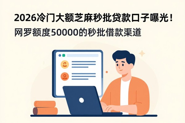 2026冷门大额芝麻秒批贷款口子曝光!网罗额度50000的秒批借款渠道