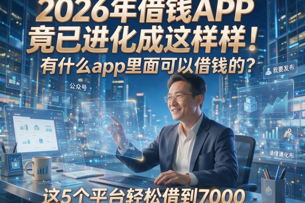 2026年借钱APP竟已进化成这样!有什么app里面可以借钱的?这5个平台轻松借到7000