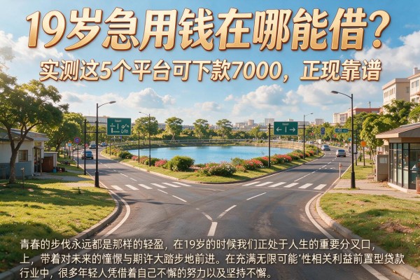 19岁急用钱在哪能借?实测这5个平台可下款7000,正规靠谱