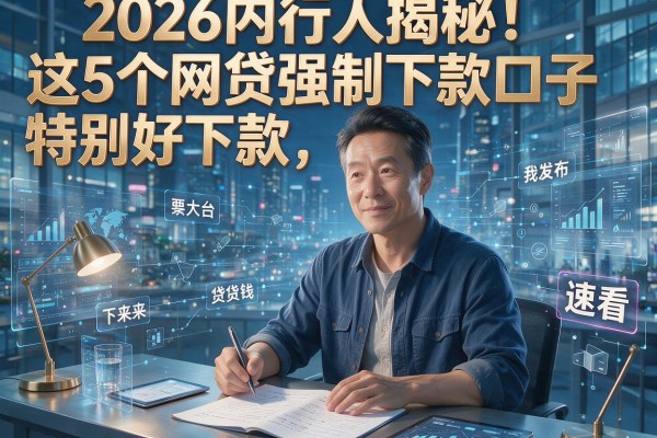 2026内行人揭秘!这5个网贷强制下款口子特别好下款,速看!