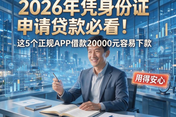 2026年凭身份证申请贷款必看!这5个正规APP借款20000元容易下款,用得安心