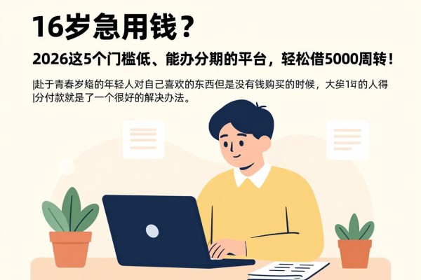 16岁急用钱？2026这5个门槛低、能办分期的平台，轻松借5000周转！