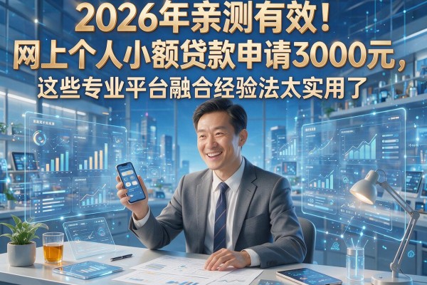 2026年亲测有效!网上个人小额贷款申请3000元,这些专业平台融合经验法太实用了