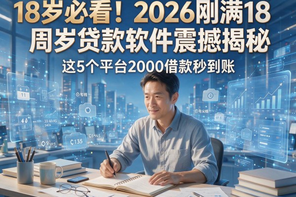 18岁必看!2026刚满18周岁贷款软件震撼揭秘,这5个平台2000借款秒到账