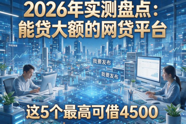 2026年实测盘点:能贷大额的网贷平台,这5个最高可借4500