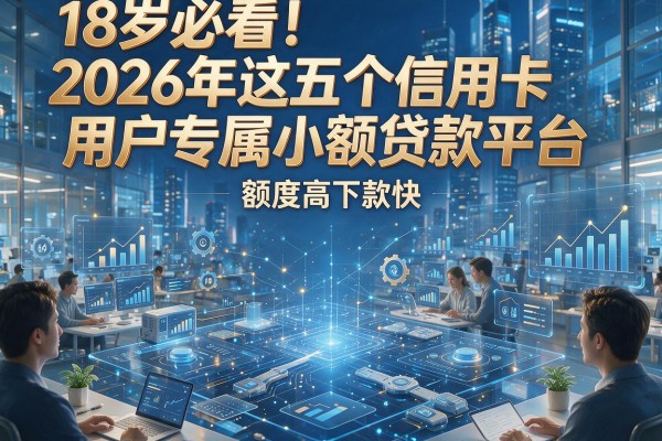 18岁必看!2026年这五个信用卡用户专属小额贷款平台,额度高下款快
