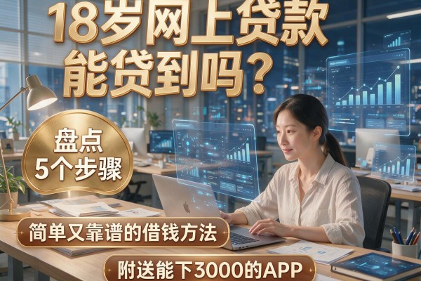 18岁网上贷款能贷到吗?盘点5个步骤简单又靠谱的借钱方法,附送能下3000的APP!