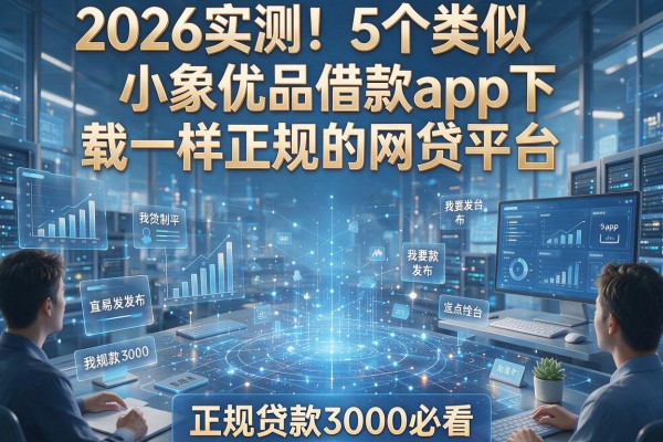 2026实测!5个类似小象优品借款app下载一样正规的网贷平台,正规贷款3000必看